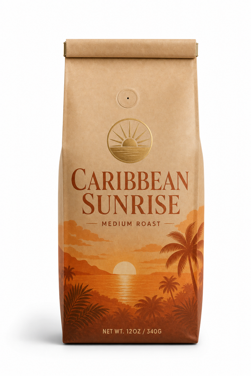 Caribbean Sunrise coffee bag
